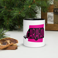 Caravan Carafan White Mug with Colour Inside