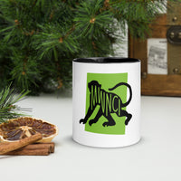 Monkey Mwnci Mug with Colour Inside