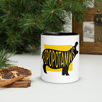 Hippopotamus Hipopotamus Mug with Colour Inside Welsh