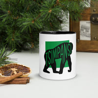 Chimpanzee Tsimpansî Mug with Colour Inside Welsh