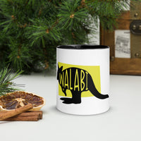 Wallaby Walabi Mug with Colour Inside