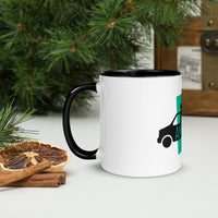Ambulance Ambiwlans White Mug with Colour Inside