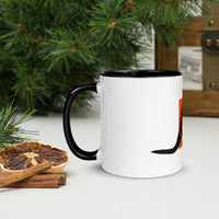 Kangaroo Cangarŵ White Mug with Colour Inside