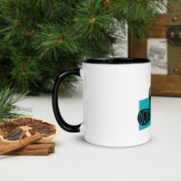 Octopus Octopws Mug with Colour Inside Welsh