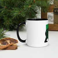 Chimpanzee Tsimpansî Mug with Colour Inside Welsh