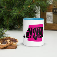 Caravan Carafan White Mug with Colour Inside