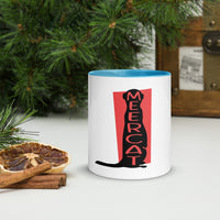 Meerkat Meercat Mug with Colour Inside Welsh