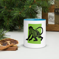 Monkey Mwnci Mug with Colour Inside