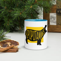 Hippopotamus Hipopotamus Mug with Colour Inside Welsh