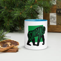 Chimpanzee Tsimpansî Mug with Colour Inside Welsh