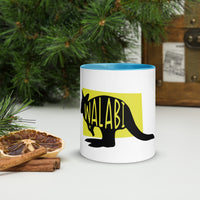 Wallaby Walabi Mug with Colour Inside
