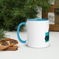 Octopus Octopws Mug with Colour Inside Welsh