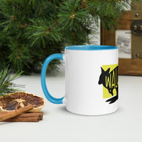 Wallaby Walabi Mug with Colour Inside
