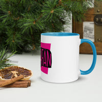 Caravan Carafan White Mug with Colour Inside