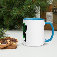Chimpanzee Tsimpansî Mug with Colour Inside Welsh