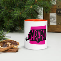 Caravan Carafan White Mug with Colour Inside