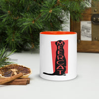 Meerkat Meercat Mug with Colour Inside Welsh