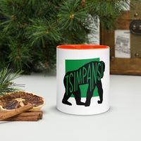 Chimpanzee Tsimpansî Mug with Colour Inside Welsh
