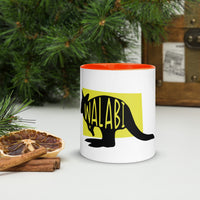 Wallaby Walabi Mug with Colour Inside