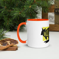 Wallaby Walabi Mug with Colour Inside