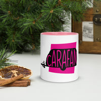 Caravan Carafan White Mug with Colour Inside