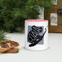 Koala Coala White Mug with Colour Inside