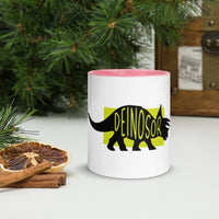 Dinosaur Deinosor Mug with Colour Inside