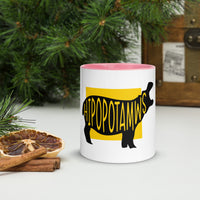 Hippopotamus Hipopotamus Mug with Colour Inside Welsh