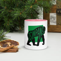 Chimpanzee Tsimpansî Mug with Colour Inside Welsh