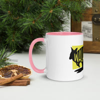 Wallaby Walabi Mug with Colour Inside