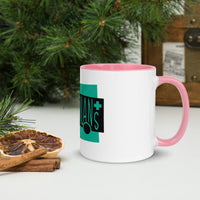 Ambulance Ambiwlans White Mug with Colour Inside