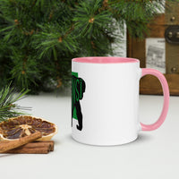 Chimpanzee Tsimpansî Mug with Colour Inside Welsh