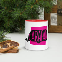Caravan Carafan White Mug with Colour Inside