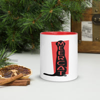 Meerkat Meercat Mug with Colour Inside Welsh