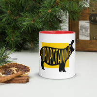 Hippopotamus Hipopotamus Mug with Colour Inside Welsh