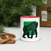 Chimpanzee Tsimpansî Mug with Colour Inside Welsh