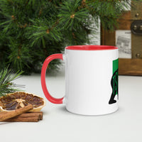 Chimpanzee Tsimpansî Mug with Colour Inside Welsh