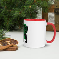 Chimpanzee Tsimpansî Mug with Colour Inside Welsh