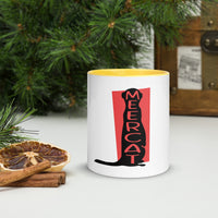 Meerkat Meercat Mug with Colour Inside Welsh