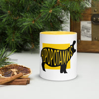 Hippopotamus Hipopotamus Mug with Colour Inside Welsh
