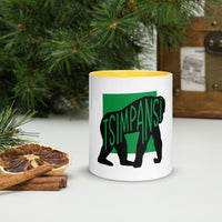 Chimpanzee Tsimpansî Mug with Colour Inside Welsh