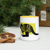 Wallaby Walabi Mug with Colour Inside
