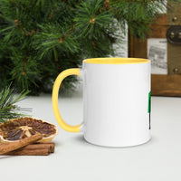 Giraffe Jiráff White Mug with Colour Inside