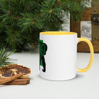 Chimpanzee Tsimpansî Mug with Colour Inside Welsh