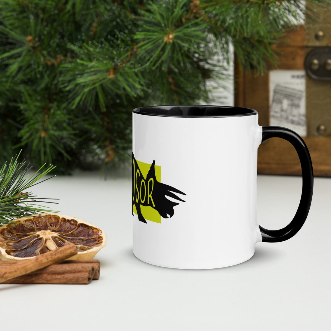 Dinosaur Deinosor Mug with Colour Inside