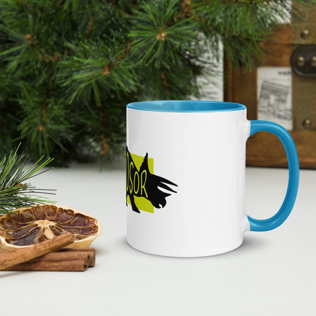 Dinosaur Deinosor Mug with Colour Inside