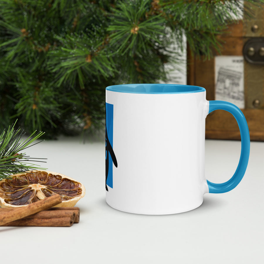 Penguin Pengwin Mug with Colour Inside Welsh