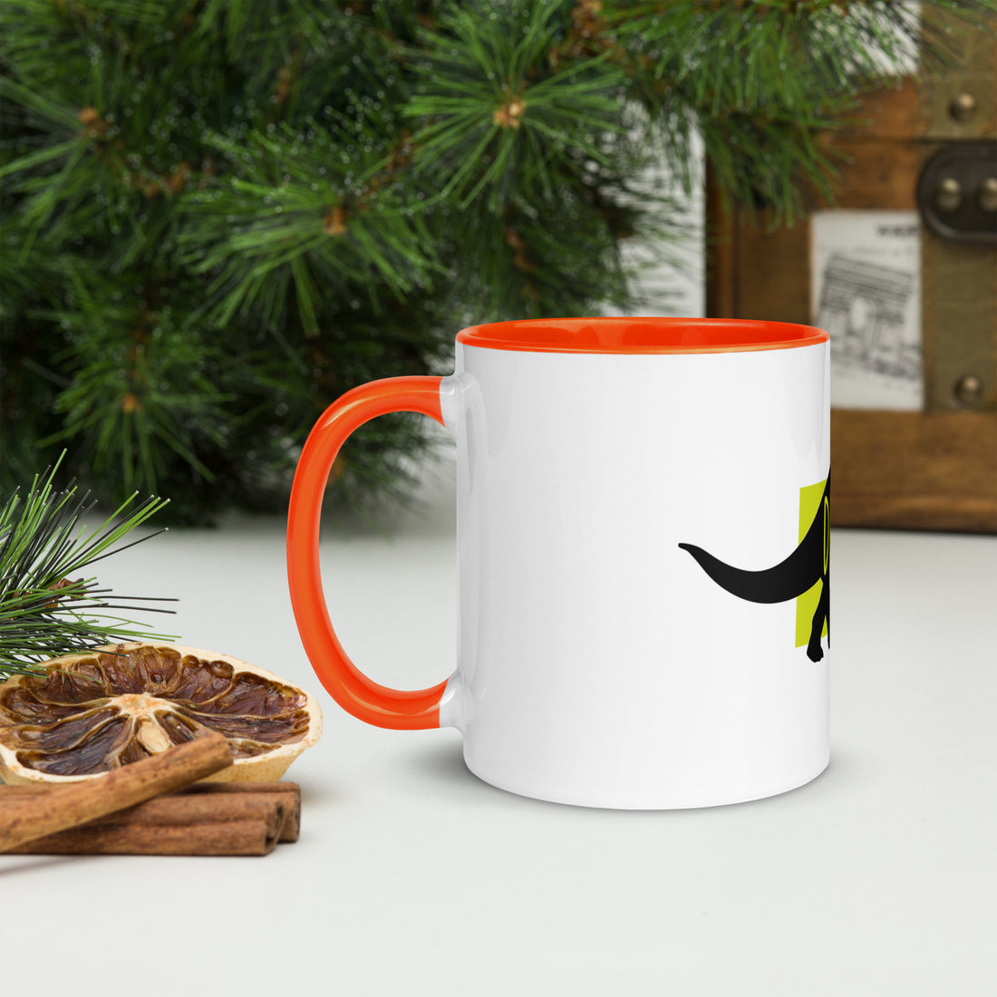 Dinosaur Deinosor Mug with Colour Inside