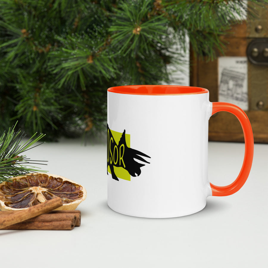 Dinosaur Deinosor Mug with Colour Inside