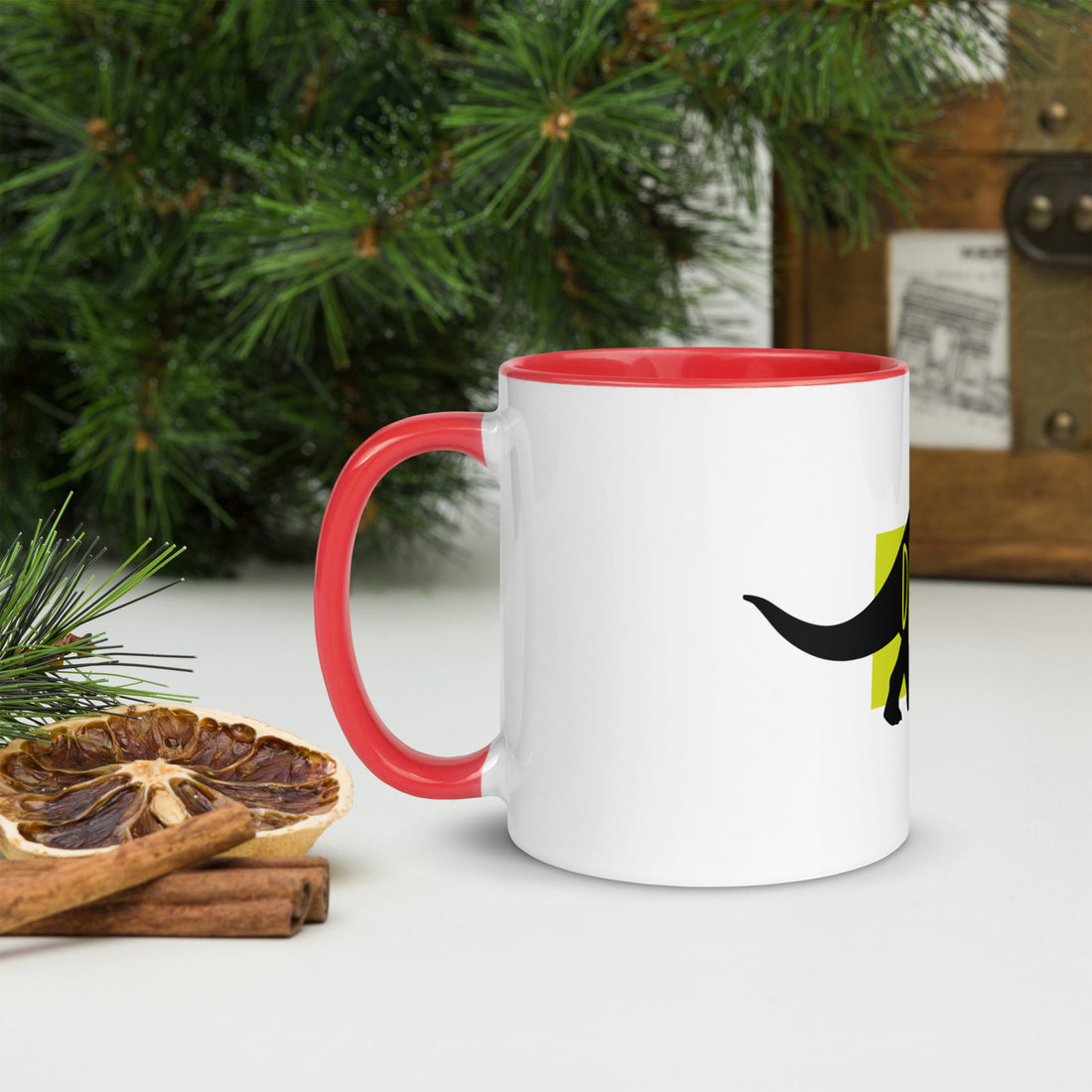 Dinosaur Deinosor Mug with Colour Inside
